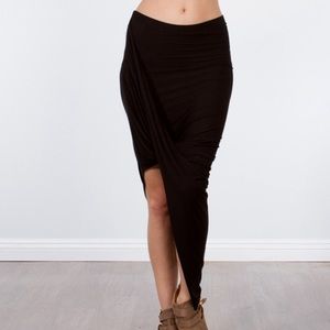 Loveappella Twist front asymmetrical skirt - L